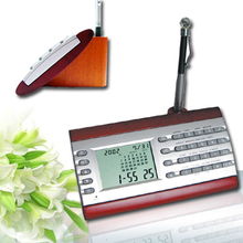 紅木座萬年歷 高檔辦公與貿易電子產品的完美融合